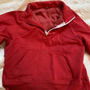 John Galt (Brandy Melville) Red Cropped Sweatshirt